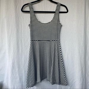 UO Sparkle & Fade black/white striped dress, XS